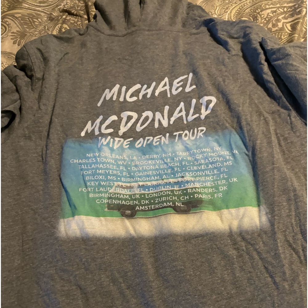 Concert Tour Shirt Michael McDonald 2018 Long Sleeve Tshirt Hoodie
